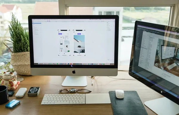 App screens being designed